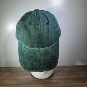 Green Denim Cap